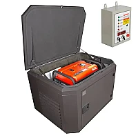 Генератор A-iPower A7000EAX в тихом зимнем кожухе 1200 RAL 8019 + блок автозапуска A-iPower 400 В, 25 А